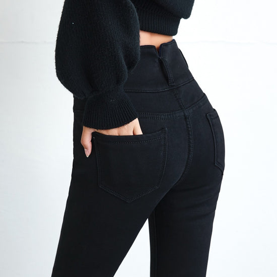 Oversized high-rise jeans