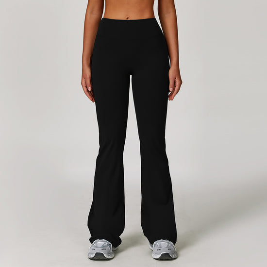 Brushed High Waist Yoga Tight Wide-leg Bell-bottoms