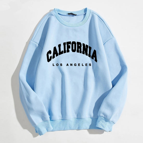 Long Sleeve Graphic California Letters Print